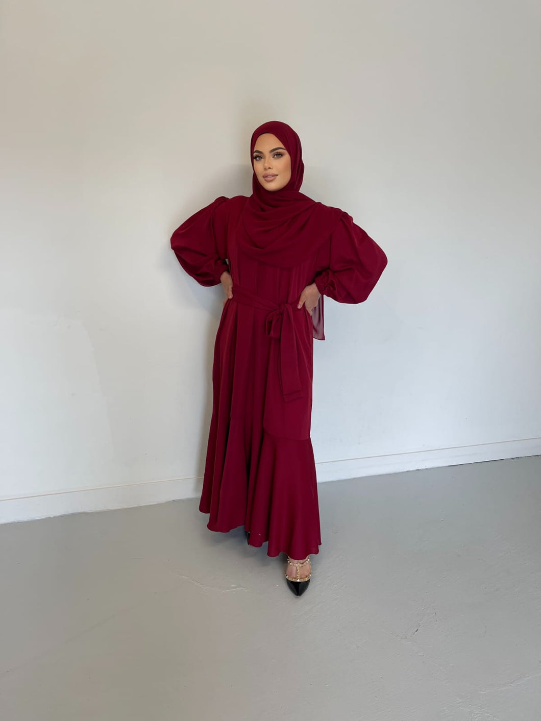 Millan Lux Dress - Dark Red