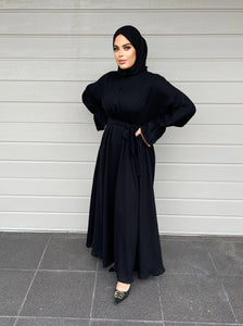 Lara Lux Abaya - Black (U.A.E)