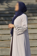 Load image into Gallery viewer, ANSA Pale Lilac Lace Kimono
