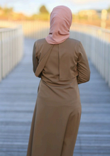Load image into Gallery viewer, ANSA Khaki Two Tier Dress
